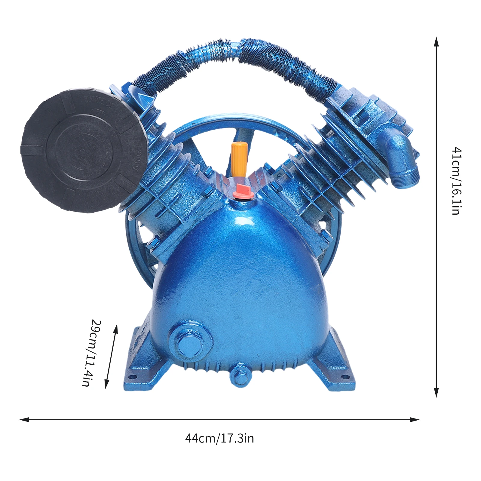 High-Performance Air Compressor Replacement Parts, Cast Iron and Aluminum, 4kW Motor, 175psi Pressure, Fast Cooling, Easy