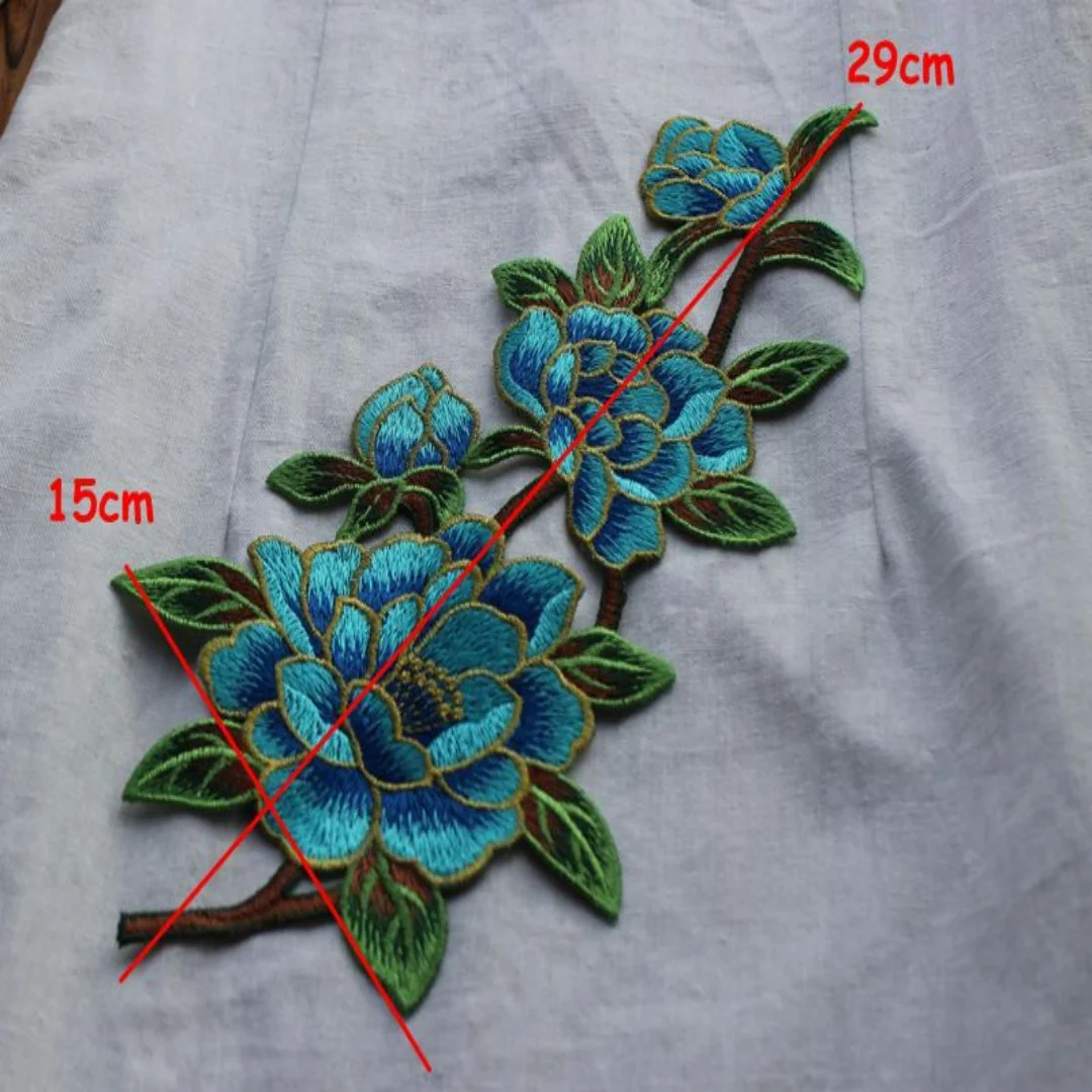 1 piece Lace Appliques,Embroidered Flowers,Patches For Wedding Supplies,Bridal Flower , Headpiece , for Dress DIY