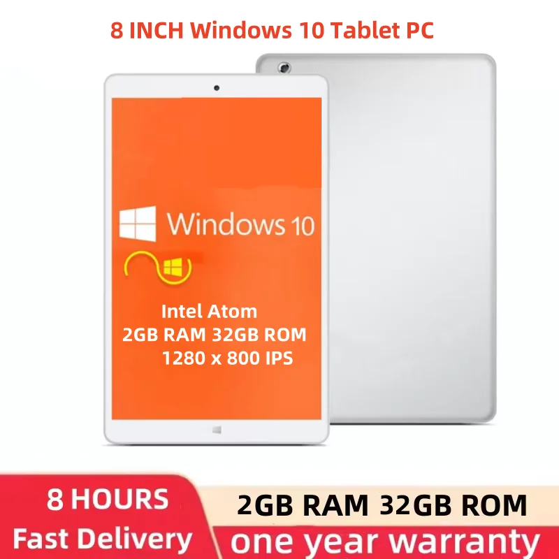 X80 Tablet 8 Inch Intel Z3735F Windows 10 2GB RAM 32GB ROM Quad Core IPS 1280*800 WiFi Bluetooth 4.0