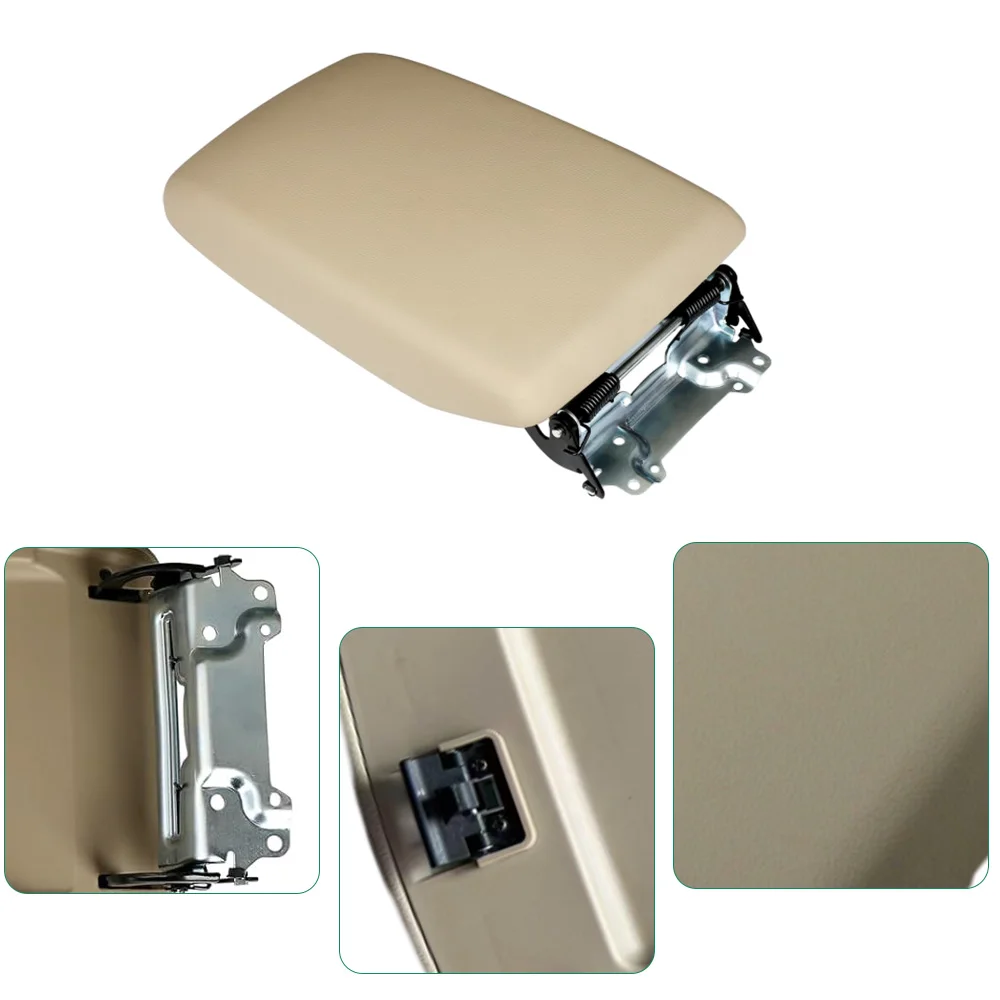 لتويوتا هايلاندر 2008 2009 2010 2011 2012 2013 الجلود مسند ذراع السيارة صندوق وحدة التحكم المركزية مزلاج غطاء مسند الذراع غطاء #3