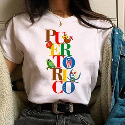 Puerto Rico t-shirts women funny graphic comic tshirt female Japanese manga designer clothing