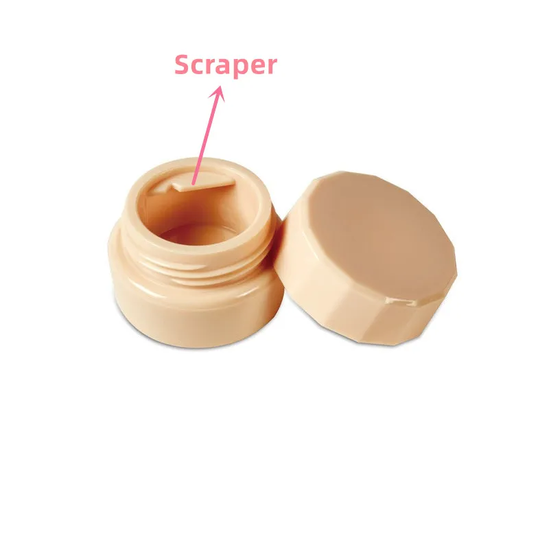 50Pcs Reusable Nail Glue Gel Bottles 5G Empty Nail Polish Container with Scraper for Cosmetics Creams Lotions Nail Art Beauty