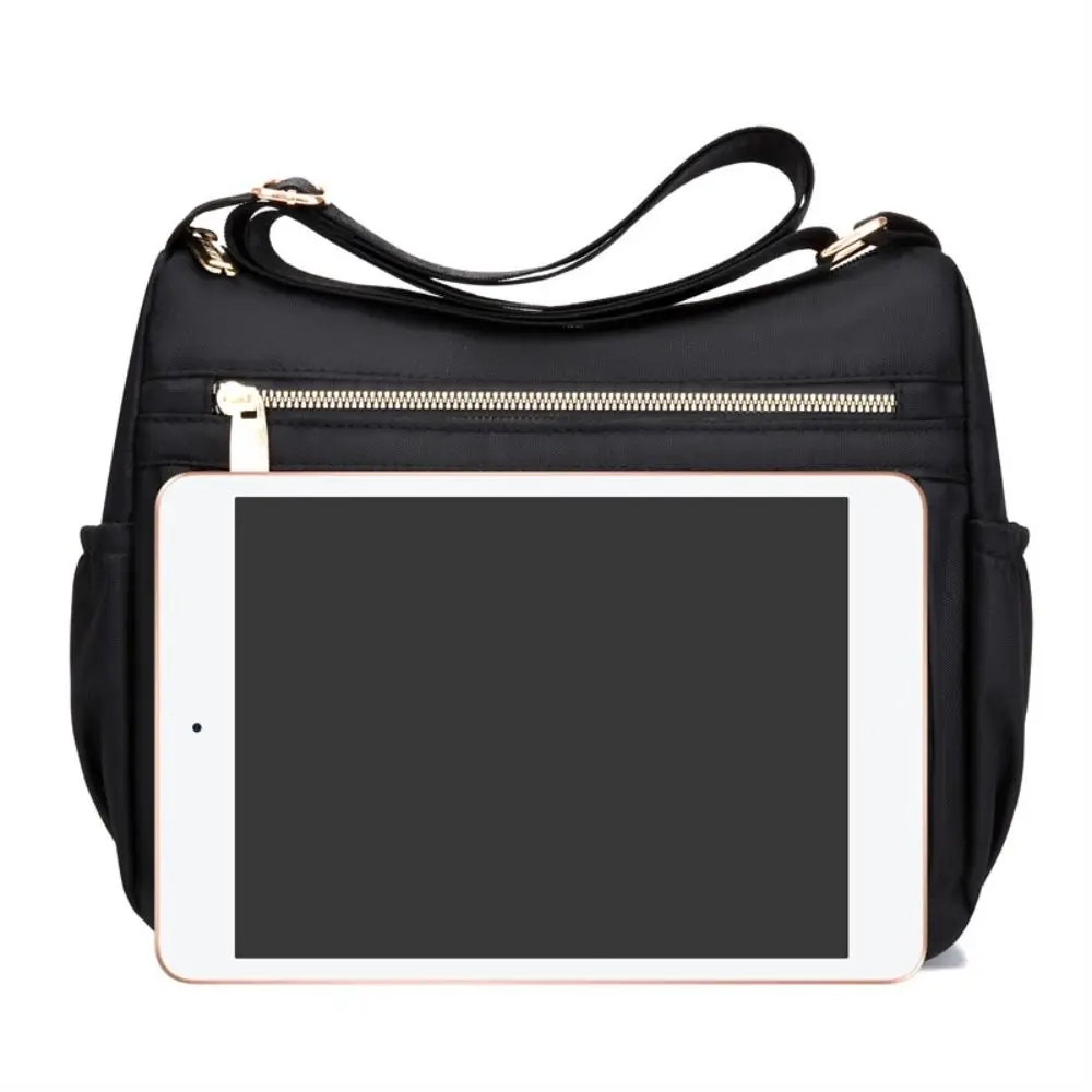 Large Capacity Messenger Bags Portable Casual Nylon Shoulder Bag Waterproof Solid Color Underarm Bag Women Girls