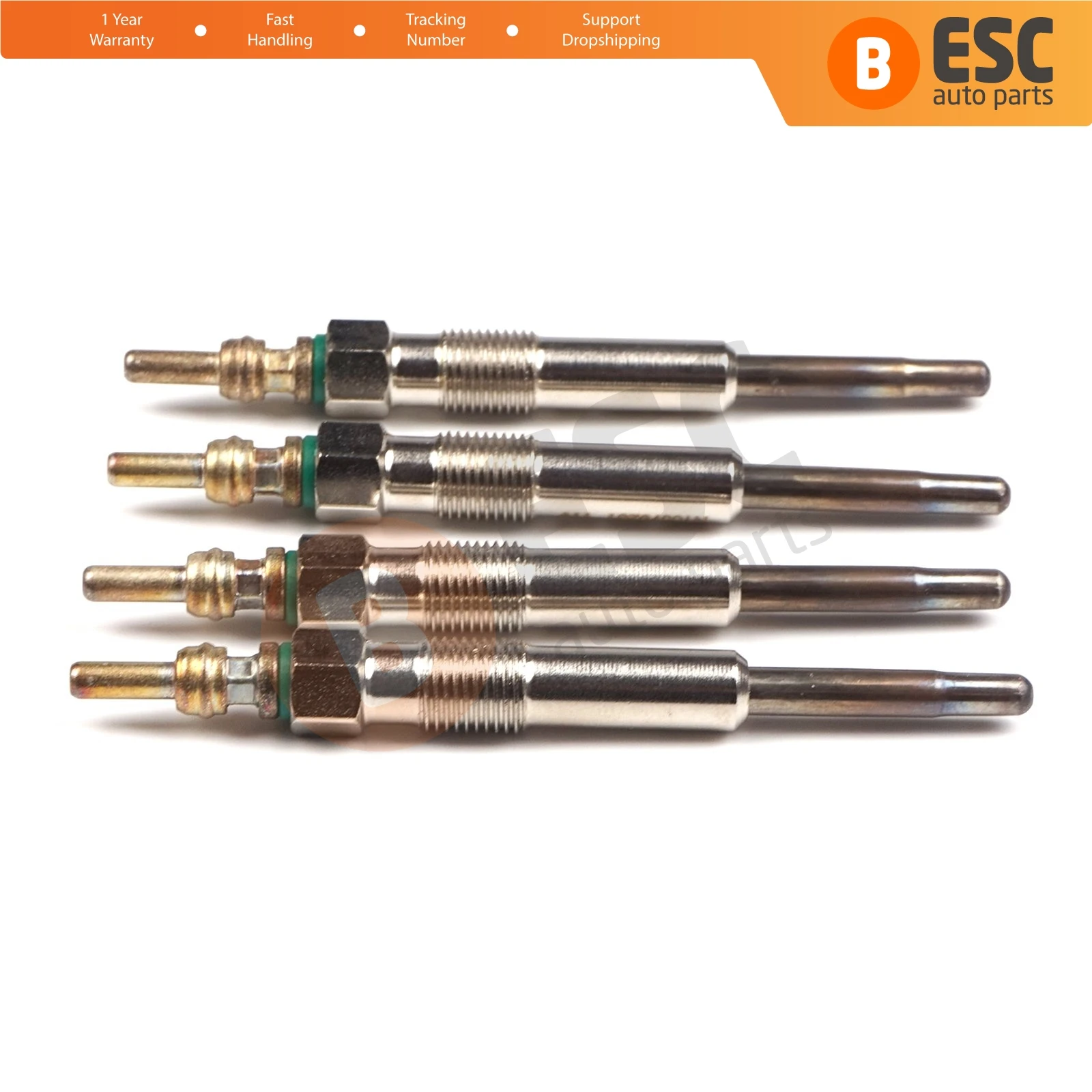 ESC Auto Parts EGP23-1 4 Pcs Heater Glow Plugs GX98, N10579202, GN046 for VW Audi Seat Skoda Fast Shipment Ship From Turkey