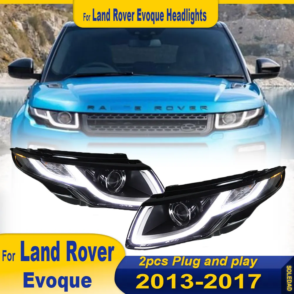 Car Headlights For Land Rover Range Rover Evoque Led Headlights L538 2012-2018 Upgrade Led DRL Lights Assembly Accessories