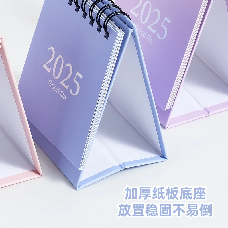 6 styles 2025 simple style English mini desk calendar Desktop display portable calendar Desktop decoration handmade Diary Album