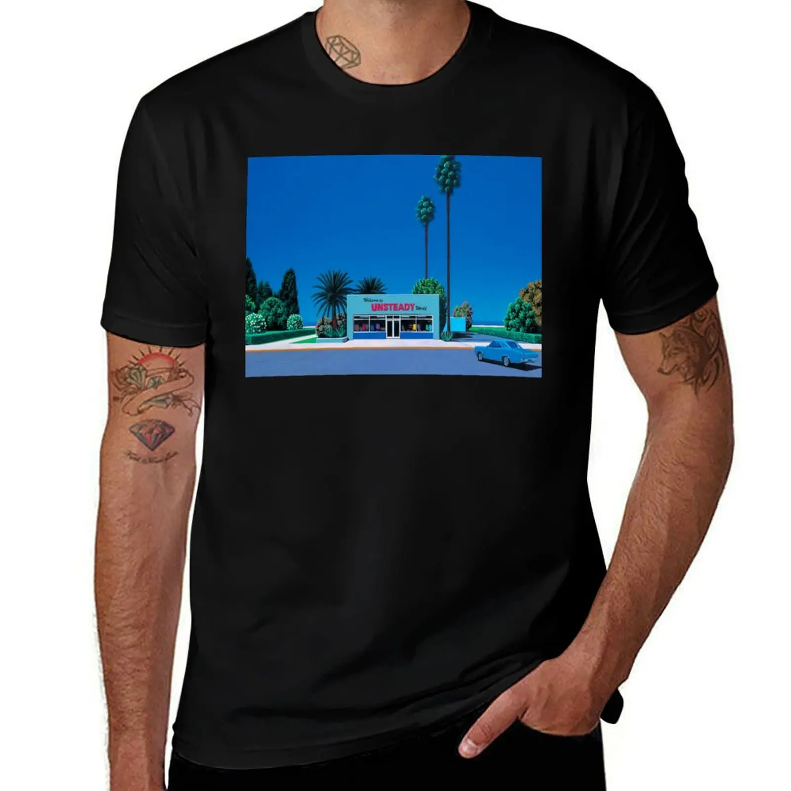 hiroshi nagai T-Shirt Casual Trendy Streetwear Tee Shirt