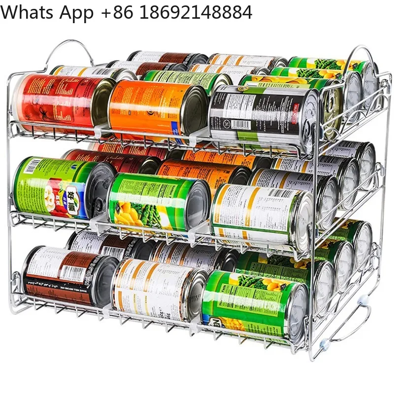 Multi-layer can rack, Coke beverage can storage rack, spot.