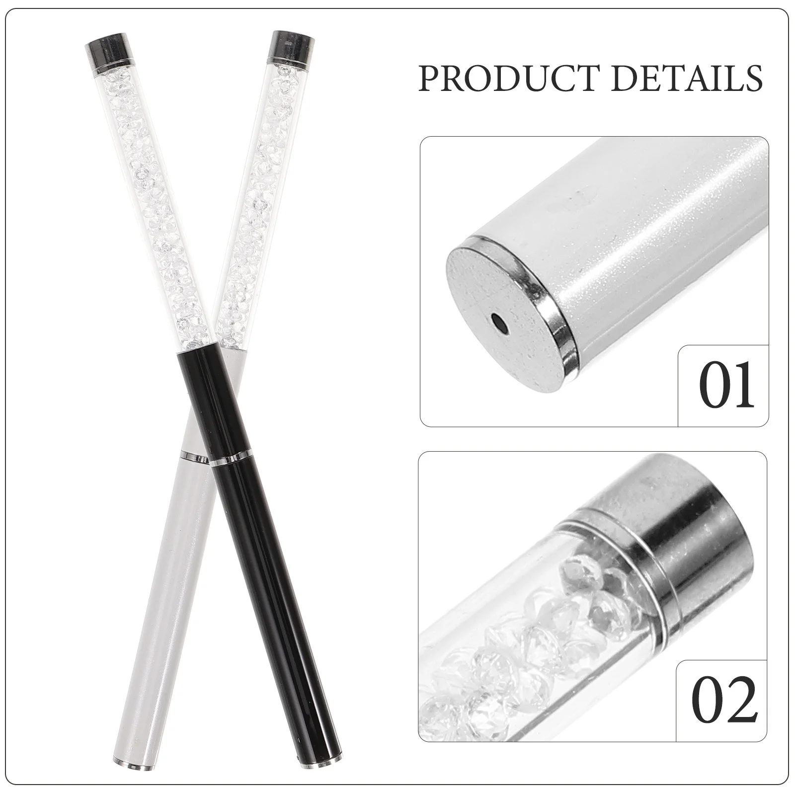 2 قطعة مشط الرموش عصا الماسكارا قضيب رمش مشط أداة لرموش ماكياج العين السفر ملحقات التجميل الأساسية #3