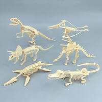 DIY Assembly Jurassic Dinosaur Fossil Skeleton Mosasaurus Tyrannosaurus Action Figure Collection Creative Model Kid Toy