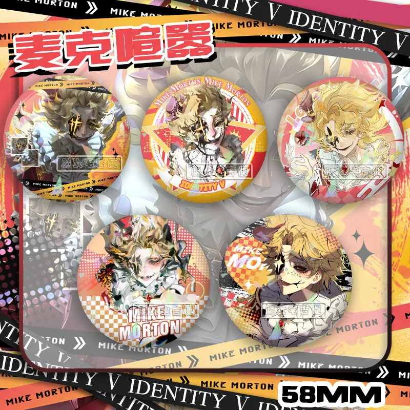 الهوية الخامس مايك مورتون البهلوانية مضحك بروش الملابس BagLapel دبوس تذكارية لينة زر قبعة الزخرفية شارة فتاة جمع هدية