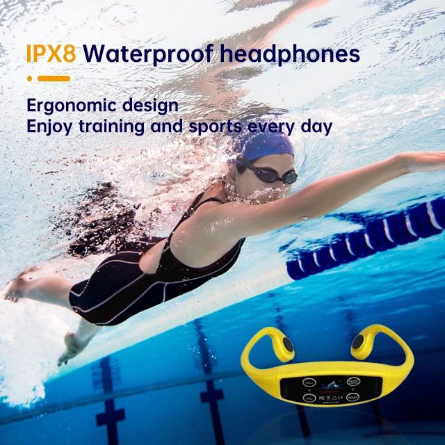 FM Wireless Transmission Swim Training System 1 H800 Audio BT Transmitter and Waterproof Headset 10 H904 Bone Conduction