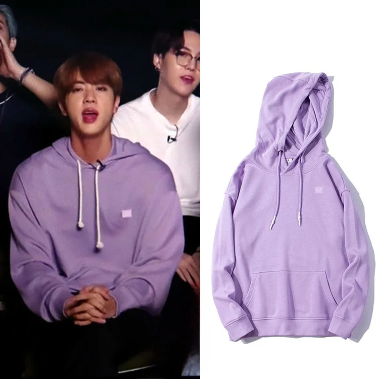 

Свободная толстовка Jin Loose с принтом для весны и осени, официальный мерч, женская модная уличная одежда