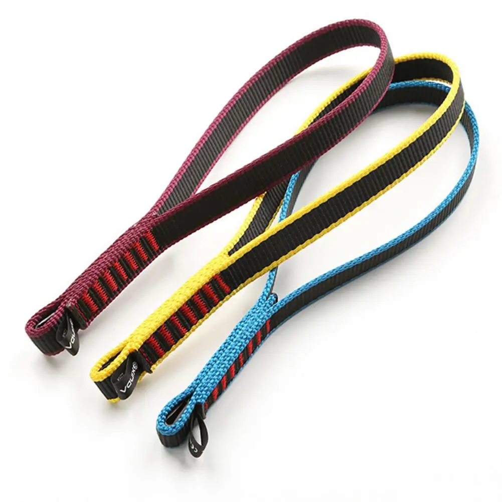 22KN Climbing Webbing 16mm Wide Rock Climbing Webbing Strap Open Sling Nylon Webbing Lanyard Rope QuickDraw Short Webbings Strap