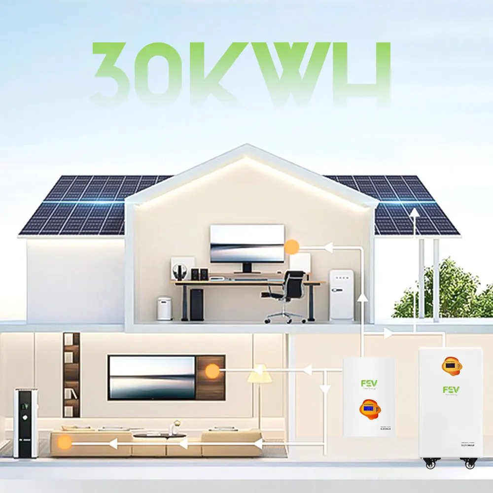 Complete Set 10-20KW Stackable Hybrid Grid Home Energy Storage System LiFePO4 Battery 10000W Solar Integration 10-Year Warranty