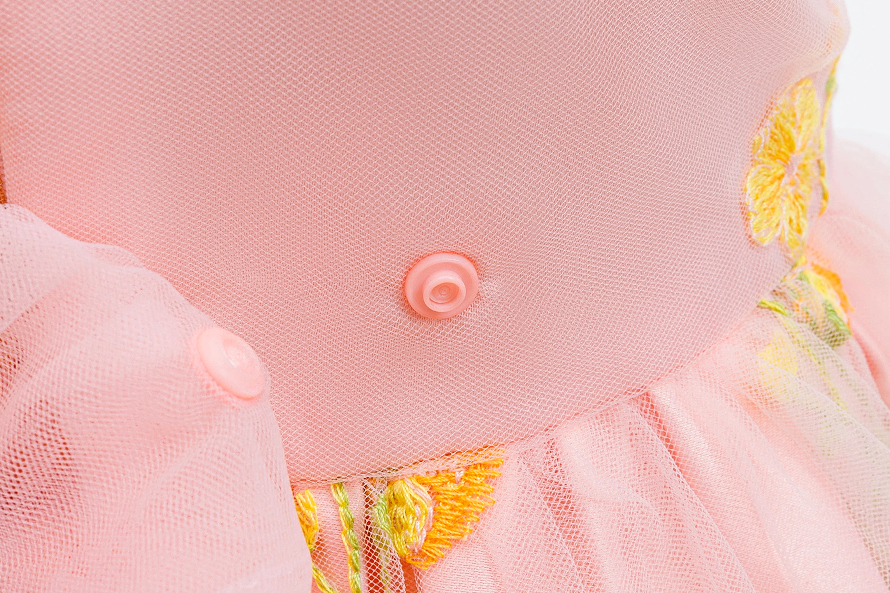 Babykleidung für Mädchen zum 1. Geburtstag, Partykleider, ärmelloses Mesh-Prinzessinnenkleid für Kleinkinder, Sommer-Hochzeitskleid, 3–24 Monate – Detail 8