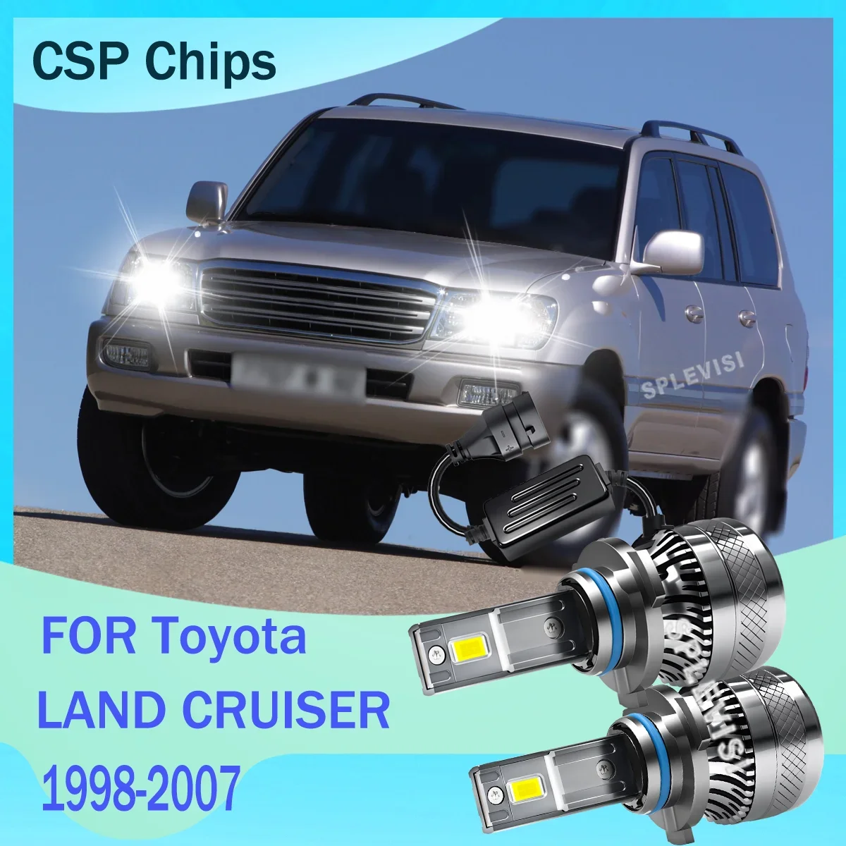 IP68 9005 9006 360° Rotatable Headlight Bulbs –Improve night driving For Toyota LAND CRUISER 1998-2007 1999 2000 2001 2002 2003