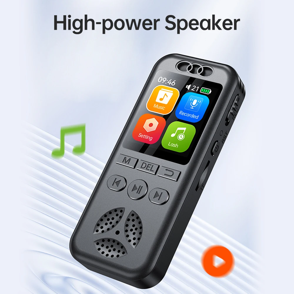 128GB/64/16/8GB Digital Voice Recorder SU7 Voice Activated Audio Recording Noise Reduction Playback MP3 Player 560hrs Recording