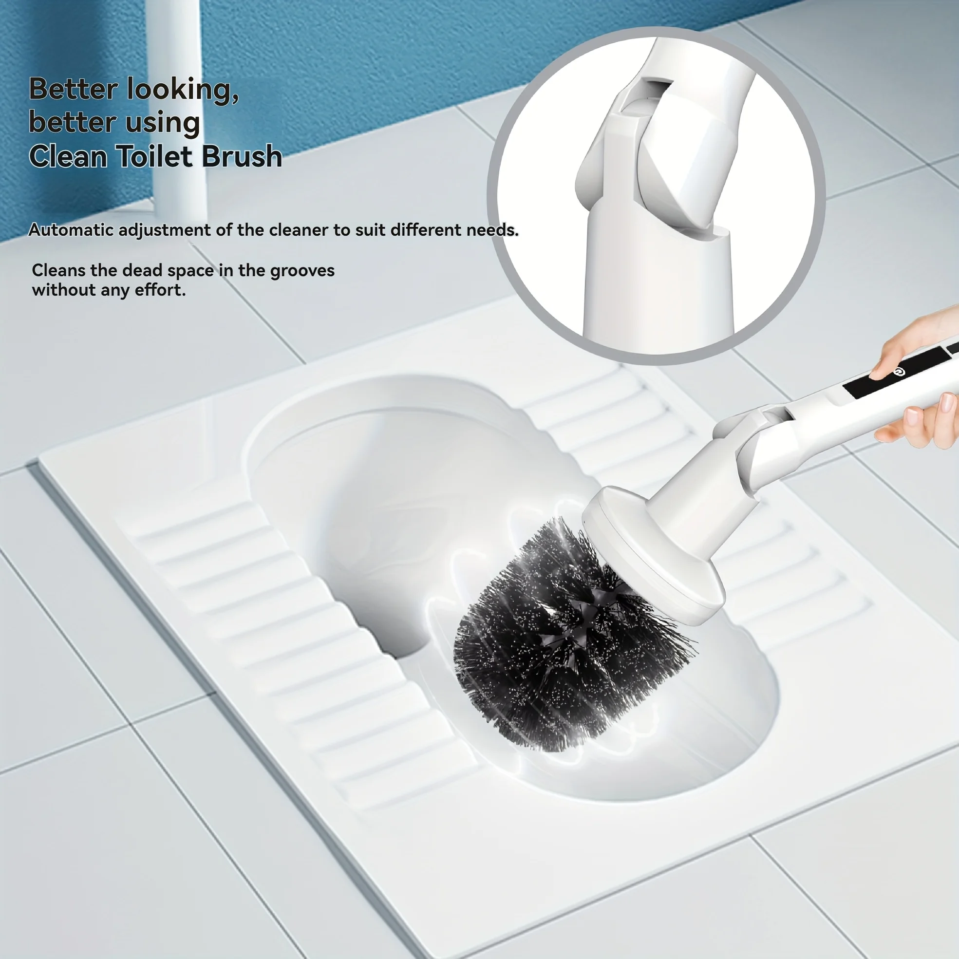 Smart Electric Toilet Brush Cordless Cleaning Brush with Base No Dead Angles Bathroom Toilet Brush a Must Have for Home Use