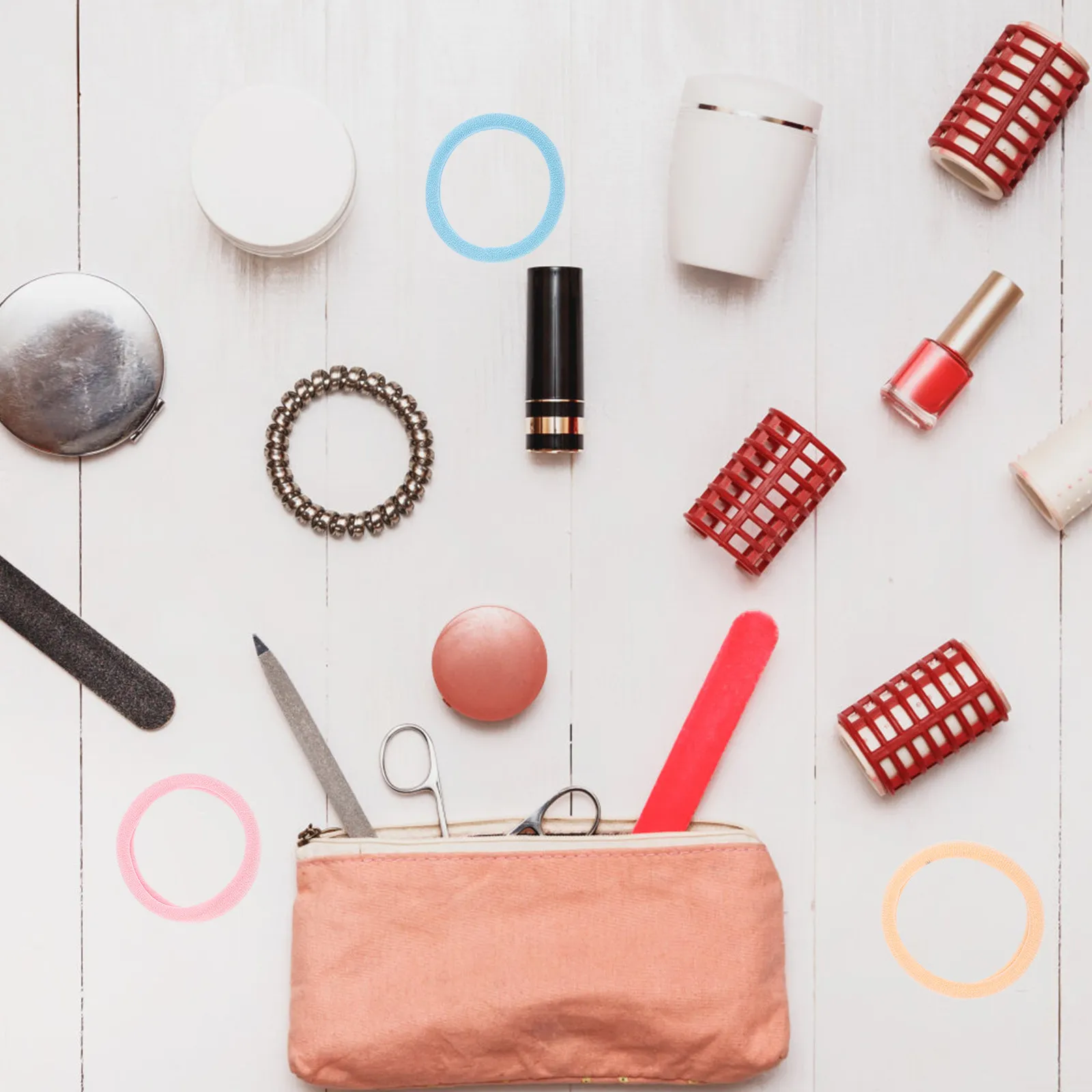 

40Pcs Ponytail Holders for Women Elastic Hair Ties Seamless Design Strong Hold for Fashion Lovers Travel Home Use Hair Rope