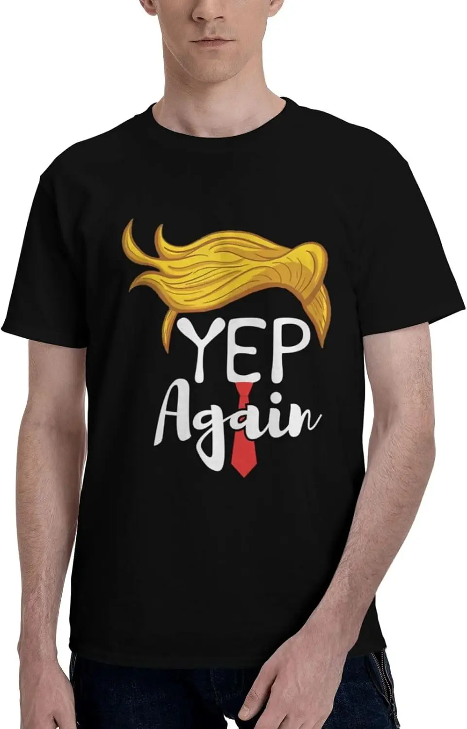 Yep Again Vote Trump 2024 4th of July F K Anti Biden Pro Trump Shirts for Men Short Sleeve T Shirts Mens