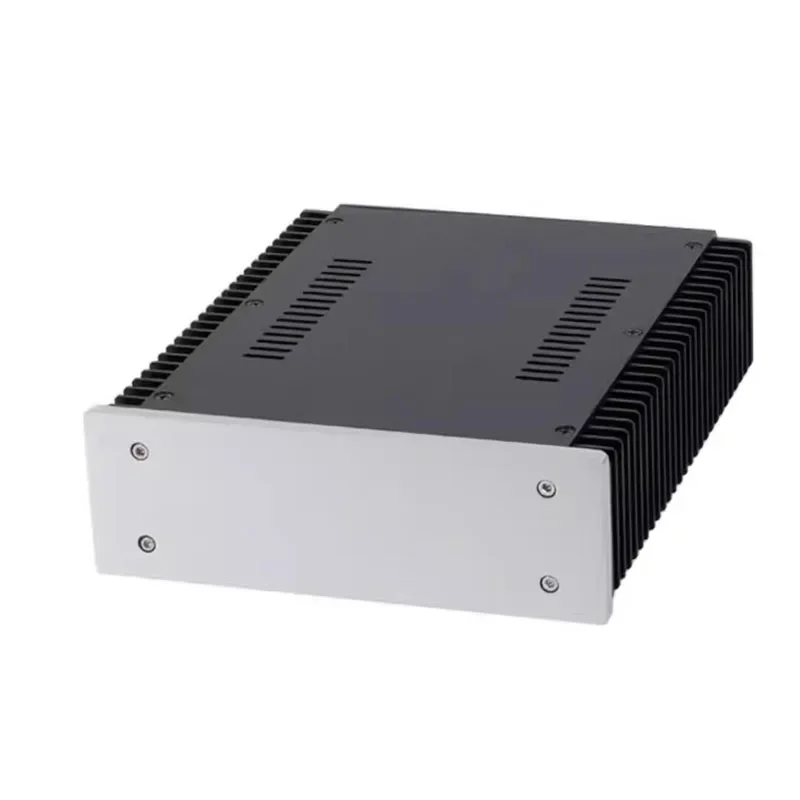 All-Aluminum DIY Audio Chassis Case 2107 with Side Heat Sinks for Amplifier, DAC, Headphone Amp, Preamplifier