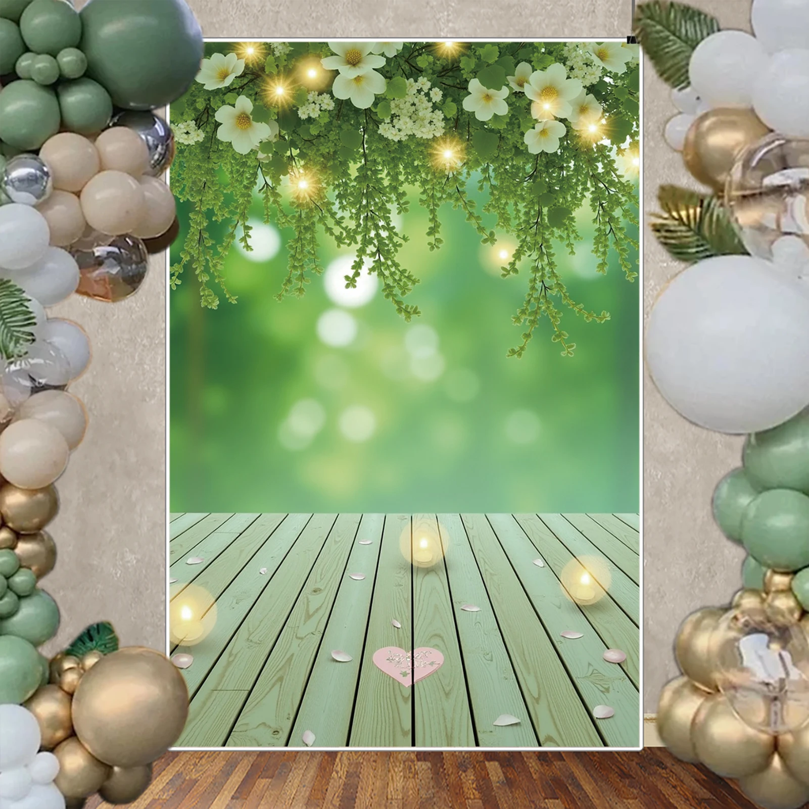 MOON.QG 봄 꽃 꽃 배경 아기 소녀 생일 꽃 결혼식 발렌타인 사진 배경 베이비 샤워 비디오