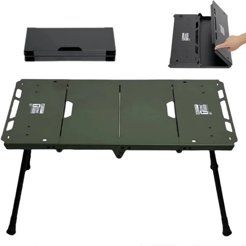 

Folding Camping Table Lightweight Portable Aluminum Alloy Table Storage Rack Side Furnace Rack Cool Gear