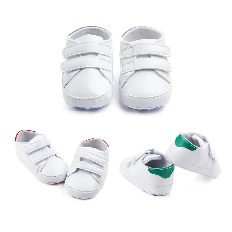 1Pair Spring Autumn Children Casual Shoes Classic Boy Girl Patchwork First Walkers Soft Sole Sports Sneakers For 0-12M