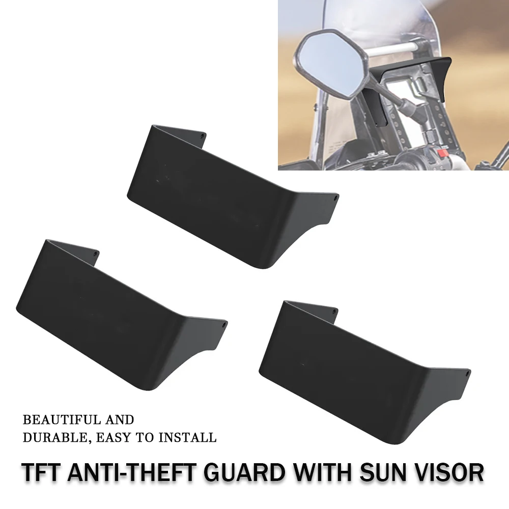 

For Yamaha TENERE700 XTZ 700 TENERE 700 T7 2019 -2021 2022 2023 Motorcycle Accessories TFT Anti Theft Protection With Sun Visor