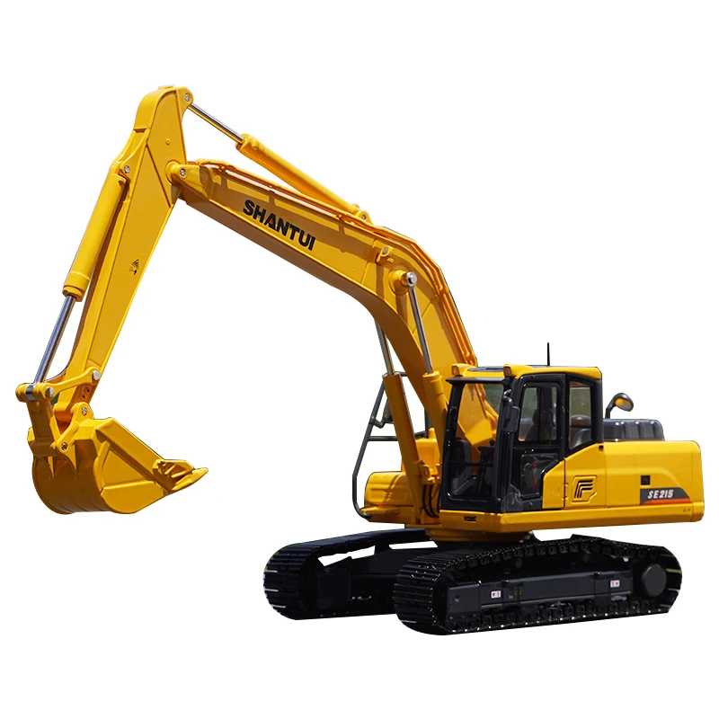 High Quality Original Factory 1:35 Shantui Se215 Diecast Excavator Model Alloy Engineering Digger Model for Gift, Toys