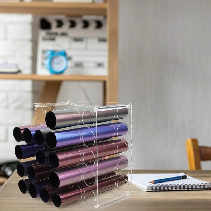 Vinyls Storage Organizer Vinyls Roll Storage Rack With 25 Holes Vinyls Roll Storage Vinyls Roll Holder For Vinyls Roll Paintings
