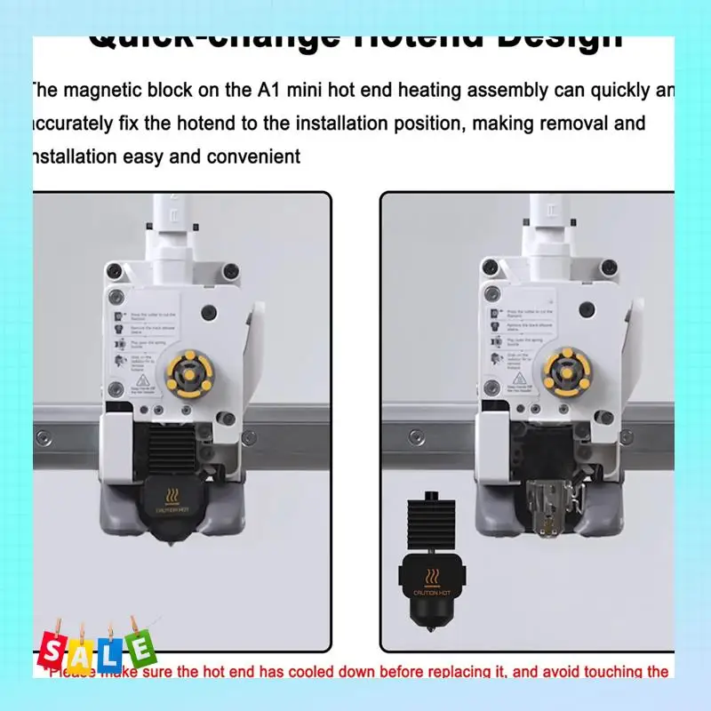 

A56X Hotend Kit для Bambu-Lab A1/A1 Mini, запасные части для 3D-принтера, печатающая головка для Bambu-Lab A1/A1 Mini 3D-принтер