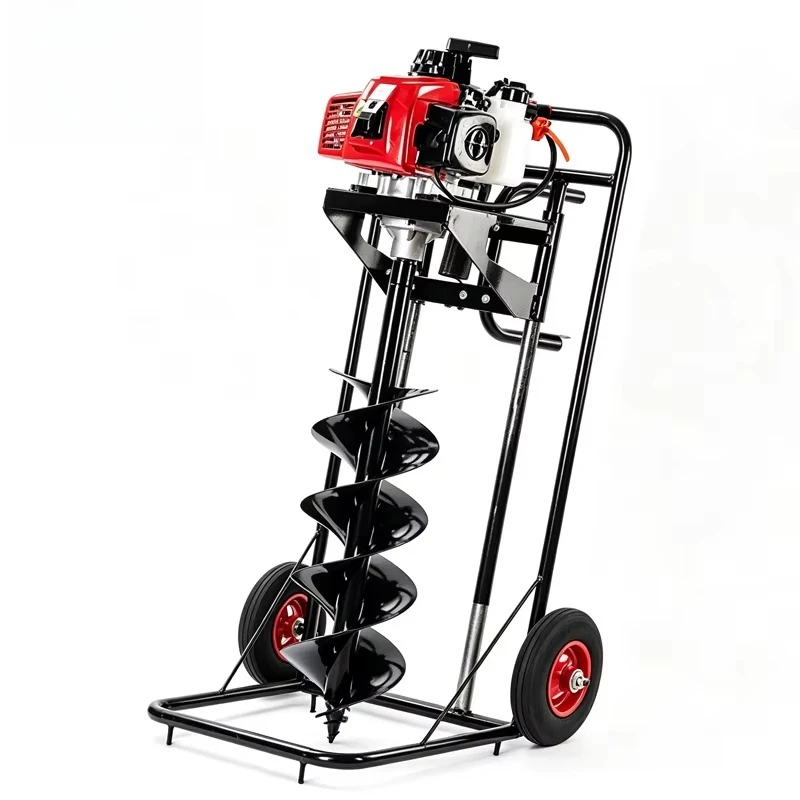 Gas-fired Ground Drill, Drilling Machine | 4 "-12" Drill Bits | Fence Tree Planting