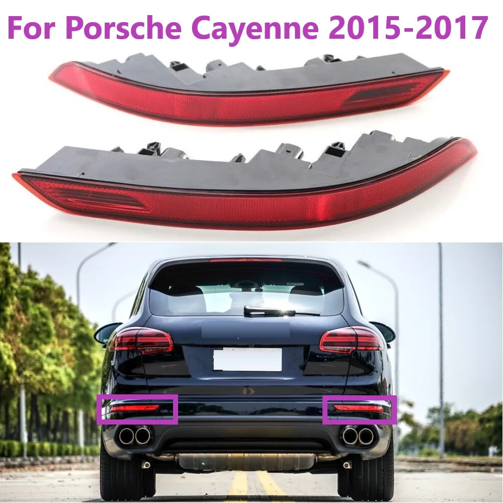 

For Porsche Cayenne 2015-2017 Left Right Car Rear Bumper Taillight Reflector Light 95863110510 95863110610 Parking Brake Lamp