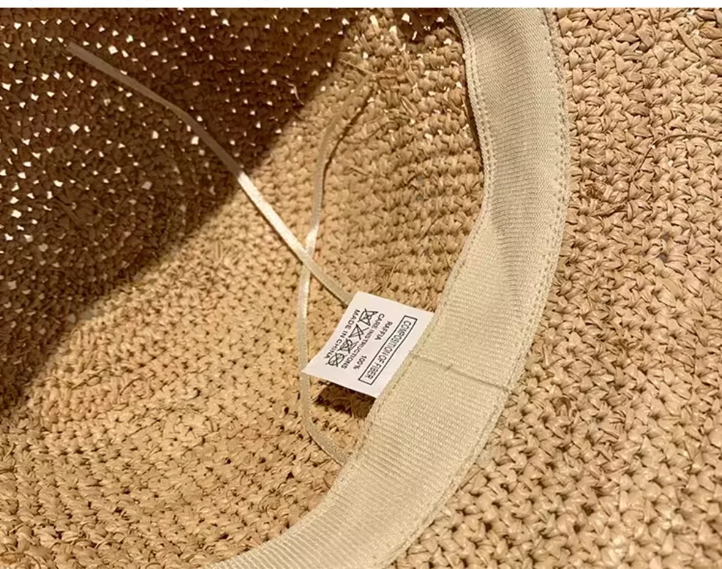 Designer High-quality Raffia Straw Hat Women Summer Beach Sun Hat Female Korean Travel Sun Protection Breathable Fisherman Hat