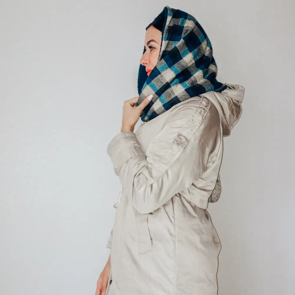 ฤดูหนาวใหม่ผ้าพันคอขนสัตว์อะคริลิคแคชเมียร์วงกลมผ้าพันคอสําหรับผู้หญิงขนสัตว์ Snood ผ้าพันคอ Wrap ผู้หญิงฤดูหนาวผ้าพันคอ Hijab