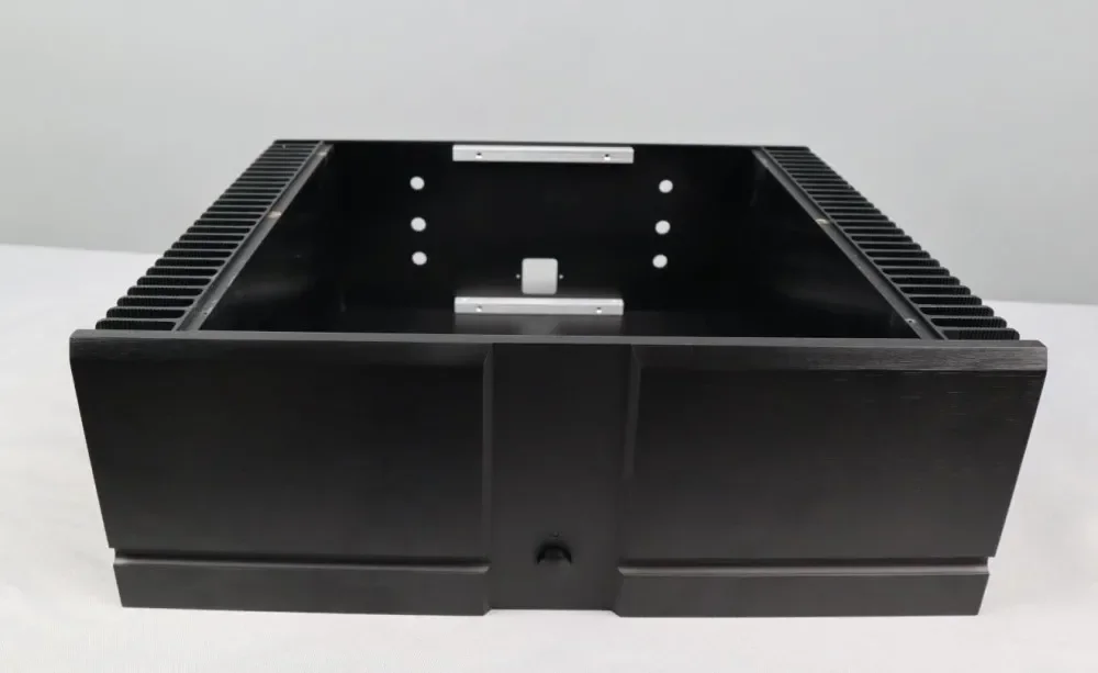 

Width 430mm Height 150mm Black All Aluminum Amplifier Chassis Class A Amplifier Housing Shell Enclosure / Case / DIY Box
