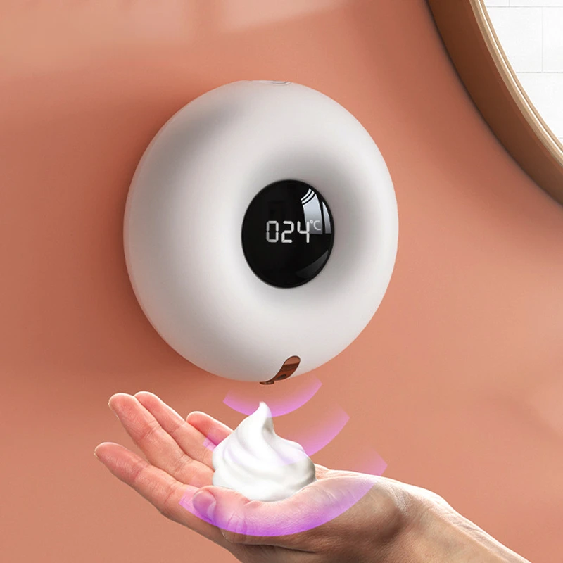 

Automatic Induction Foam Hand Washer with LED Display - Household Infrared Soap Dispenser