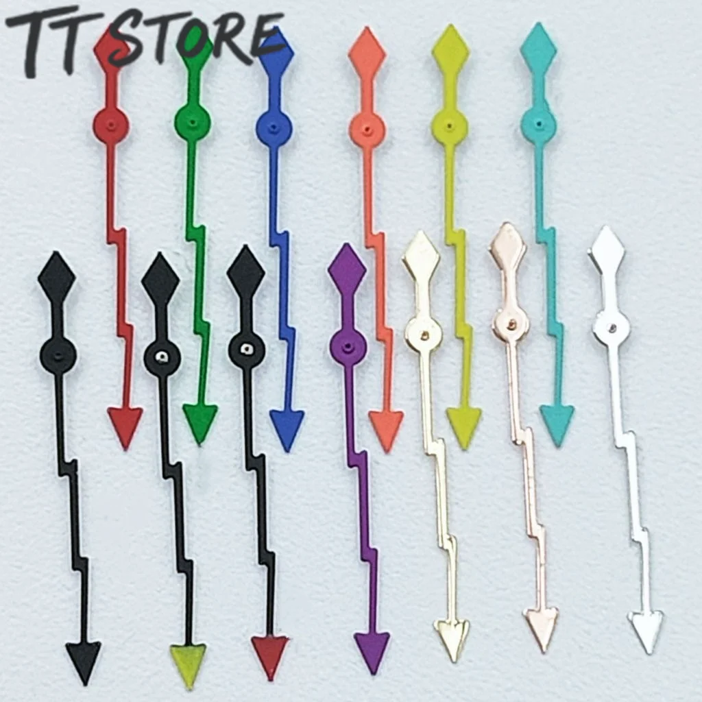 NH35 13 مللي متر الفضة الذهب أسود أحمر أخضر الأيدي البرق الساعات الثانية الإبر صالح NH35 4R35 NH36 4R36 حركة استبدال أجزاء