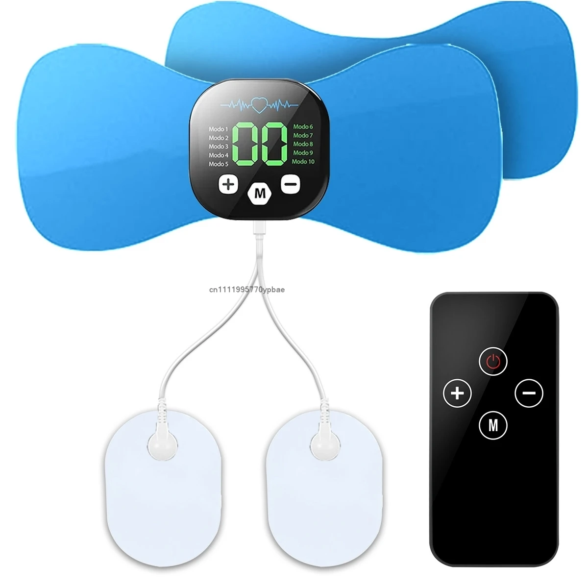 Portable EMS Neck Massager with Pulse, Electric & Shoulder Therapy Device, Mini Smart TENS Massage Pad
