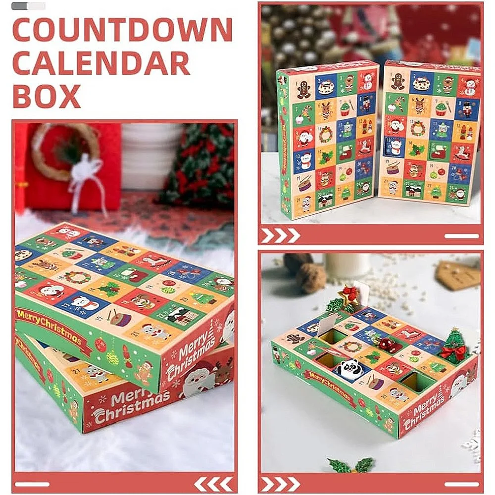 Calendários de advento de natal para preencher caixas de calendários de advento diy 24 vazio preenchível calendário de contagem regressiva de natal 24 dias caixas de presente