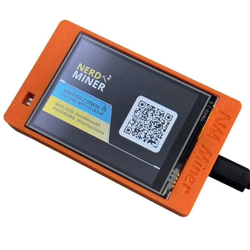 AT29-1000KH/S Nmminer Nerdminer BTC Solo Miner 2.8 Inch Color Display Bitcoin Crypto Solo Lottery Miner Nmminer