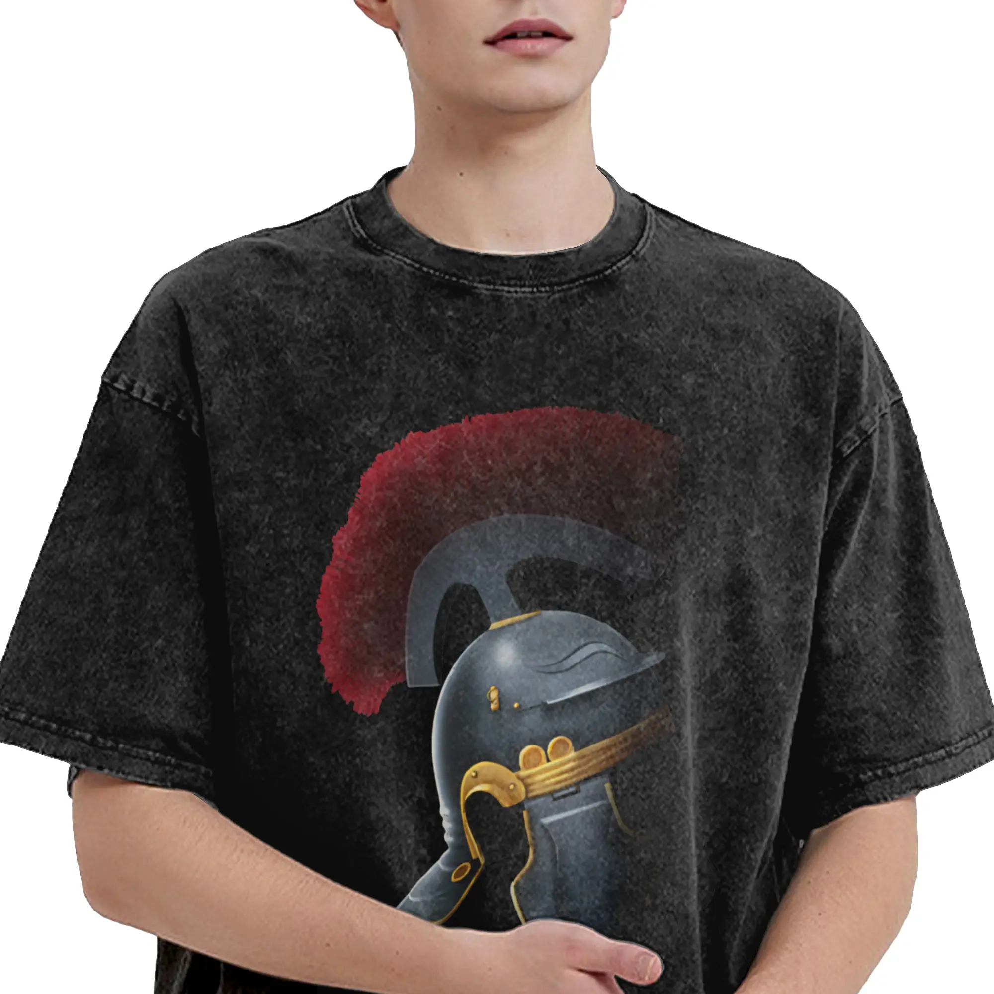 Ave Caesar T Shirt for Men Cotton Vintage T-Shirts Crew Neck  Tees Short Sleeve Clothing Summer