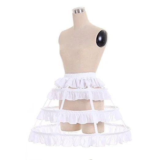 Neue frauen Prom Kleid Petticoat Krinoline One Größe Birdcage Petticoat Süße 3 Hoop Rock