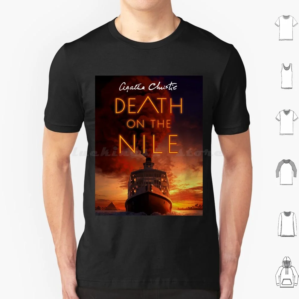Camiseta Death On The Nile, talla grande, 100% algodón, novela Death On The Nile, Agatha Christie, misterio, asesinato, barco, libro del Nilo, película