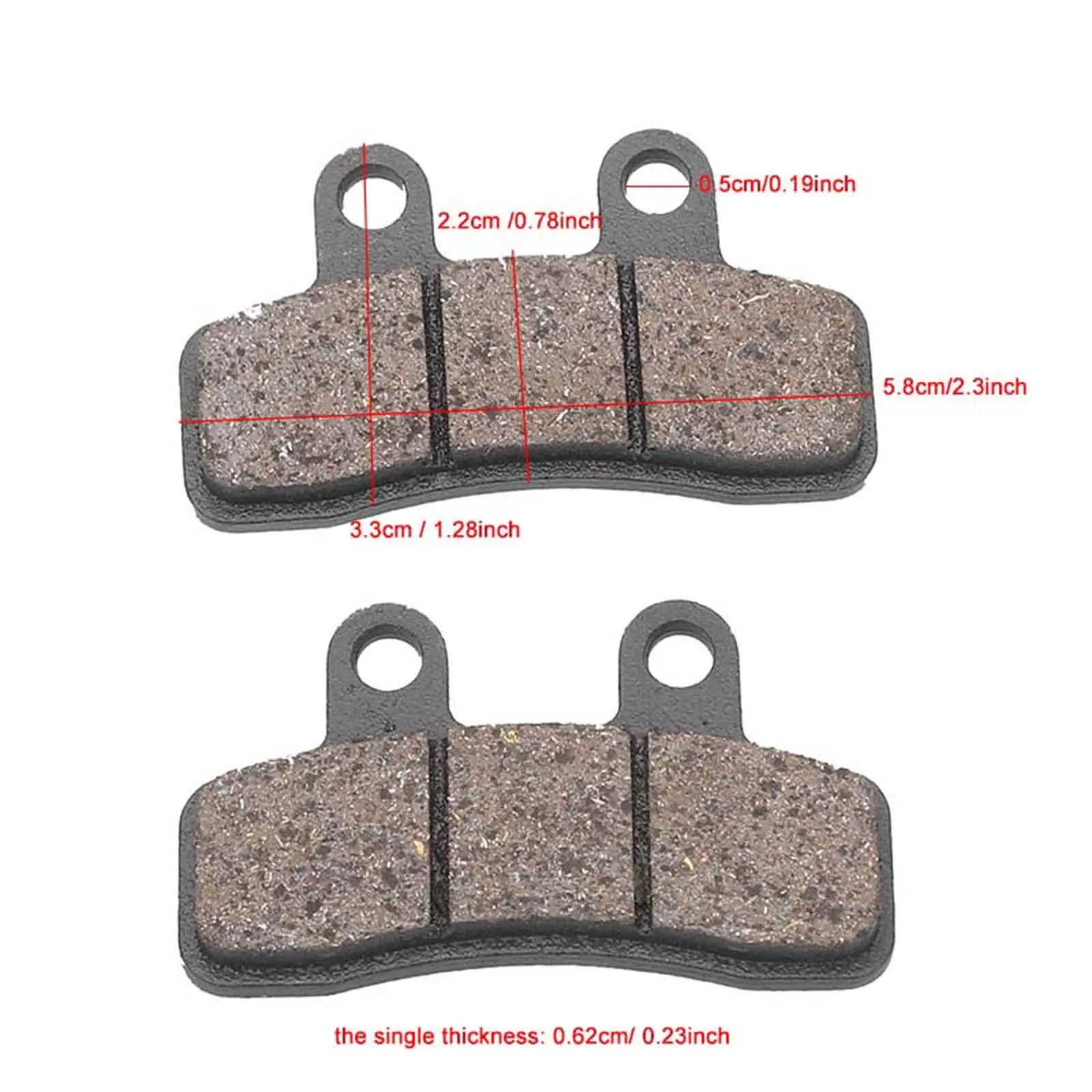 Sturdy Motorcycle Disc Brake Pads Direct Replace Accessories Easy Install for ATV 70cc 110cc 125cc