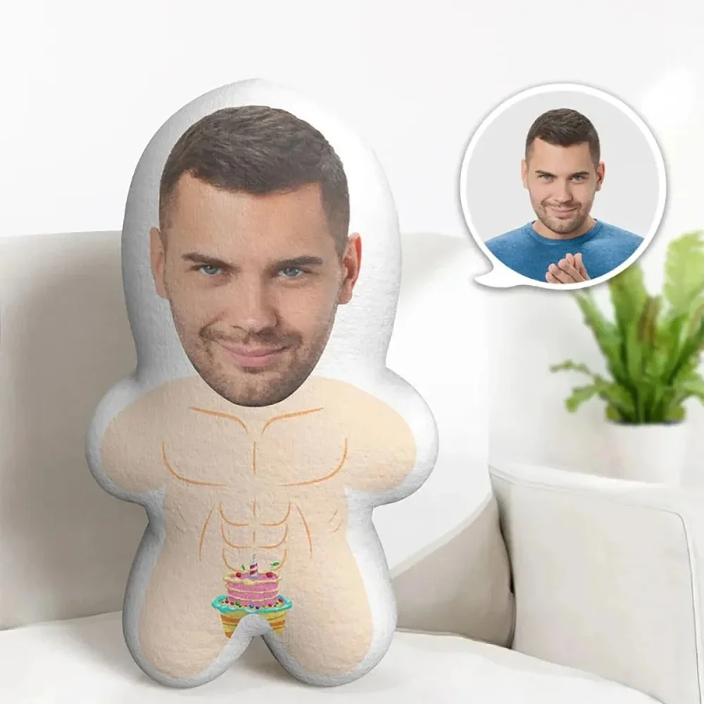 1pc Custom Face Pillow ,Personalized Photo Stuffed Pillow ,Sexy Fun Male Body Pillow,Female Body Pillow ,Valentine's Day Gifts