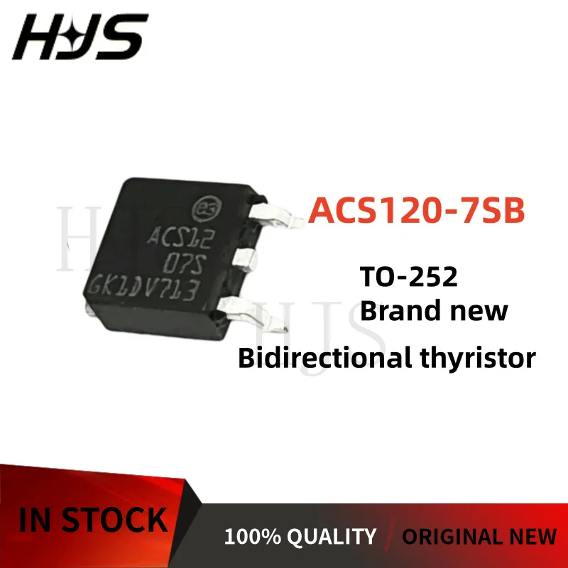 10~100PCS ACS120-7SB ACS1207S ACS12 ACS1207SB TO-252 Tiristor bidirecional 100% Novo