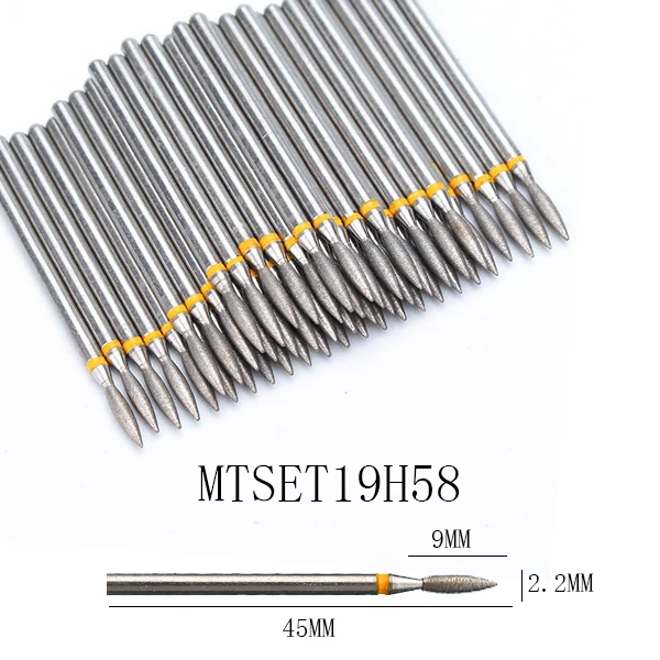 50pc Diamant Nagel Bohrer Häutchen Sauber Bit Set Fräser für Maniküre Elektrische Cutter Bits Zubehör Abgestorbene Haut entfernen